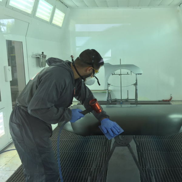 Sagola Super Flow Drying Gun In Use