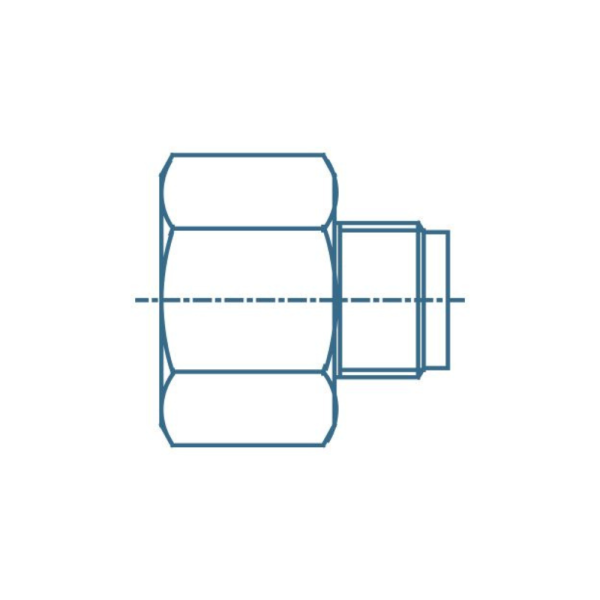 Threaded brass connector