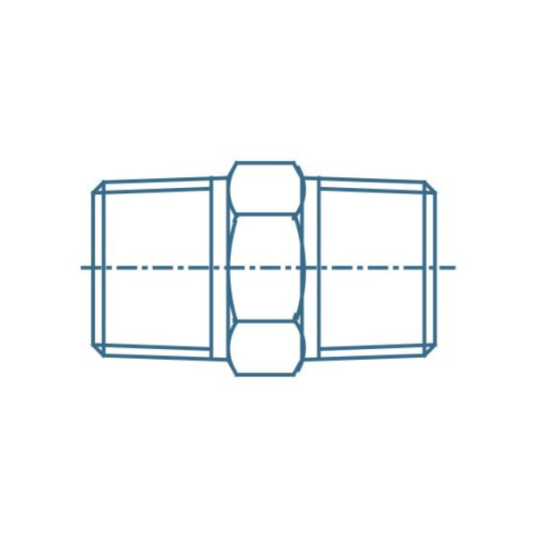 Male to Male Brass Threaded Connector