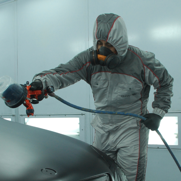 Sagola Anti-Static Coveralls In-Use